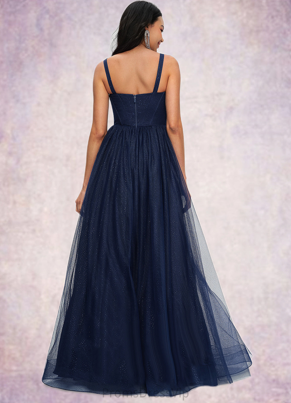 Hanna Ball-Gown/Princess Sweetheart Floor-Length Tulle Prom Dresses HLP0022198