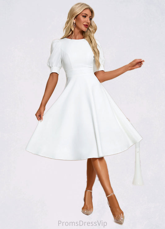 Olympia Scoop Elegant A-line Polyester Midi Dresses HLP0022242