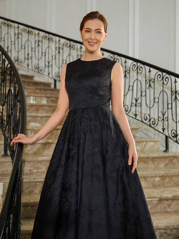 Mareli A-Line/Princess Lace Applique Scoop Sleeveless Asymmetrical Mother of the Bride Dresses HLP0020256
