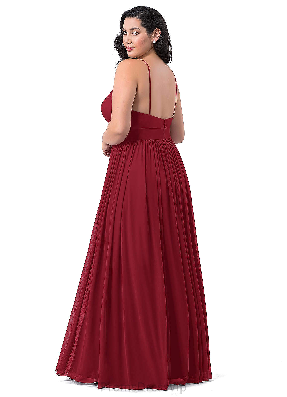 Marcie Floor Length Sleeveless V-Neck Natural Waist A-Line/Princess Bridesmaid Dresses