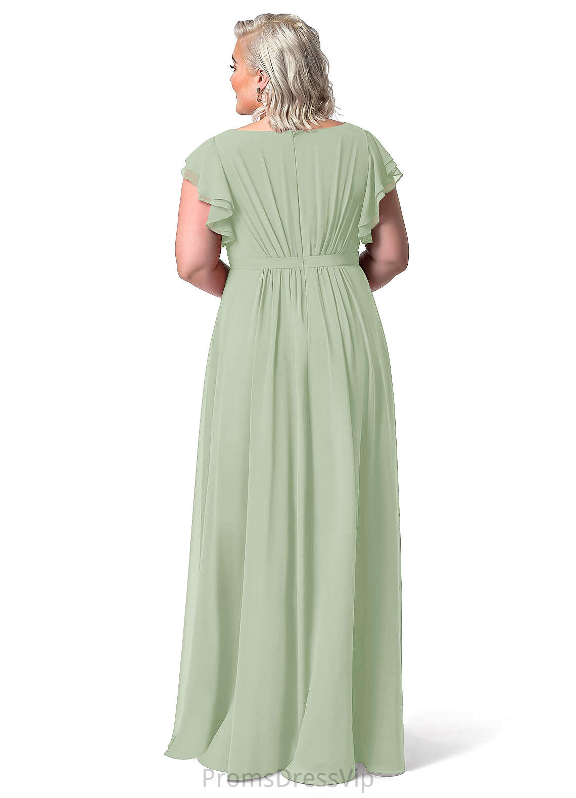 Thirza V-Neck Natural Waist Floor Length A-Line/Princess Sleeveless Bridesmaid Dresses