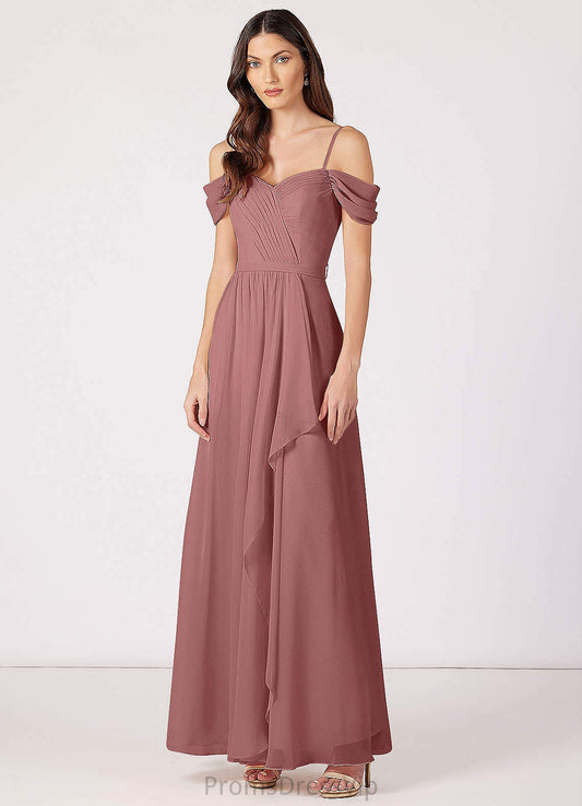Tatiana A-Line/Princess Sleeveless Natural Waist Floor Length Scoop Bridesmaid Dresses