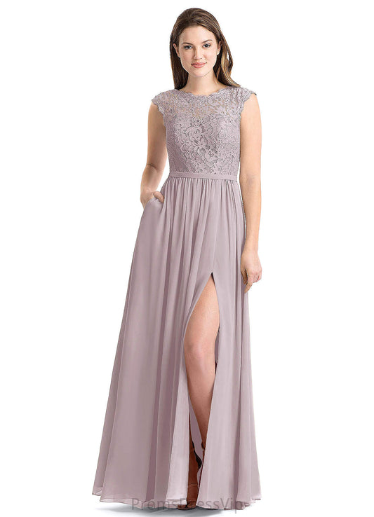 Charlee Sleeveless Scoop High Low A-Line/Princess Natural Waist Bridesmaid Dresses