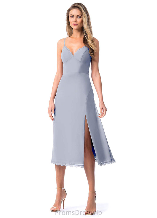 Kyra Floor Length Tulle Sleeveless Off The Shoulder A-Line/Princess Natural Waist Bridesmaid Dresses
