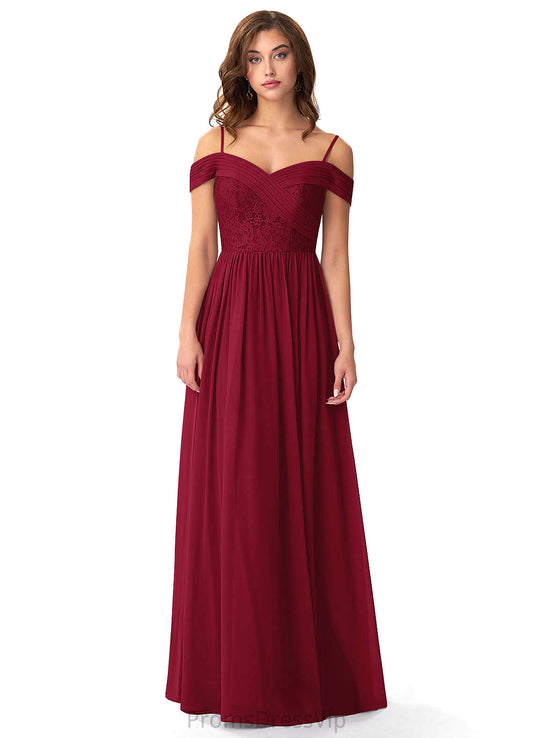 Tatum A-Line/Princess Floor Length Sleeveless V-Neck Natural Waist Bridesmaid Dresses