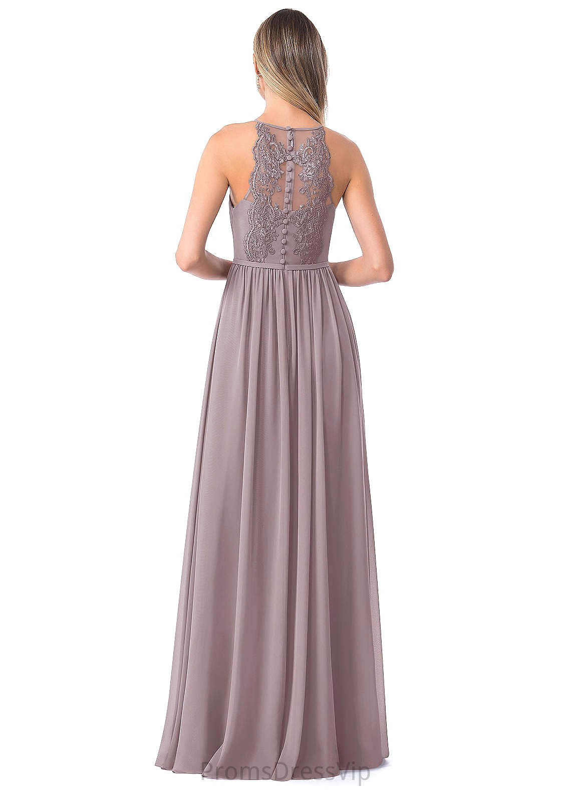 Rosie Natural Waist Floor Length Sleeveless V-Neck A-Line/Princess Bridesmaid Dresses