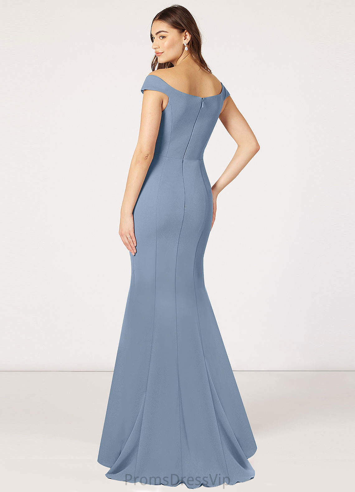 Mckenna A-Line/Princess Natural Waist Spaghetti Staps Floor Length Sleeveless Bridesmaid Dresses