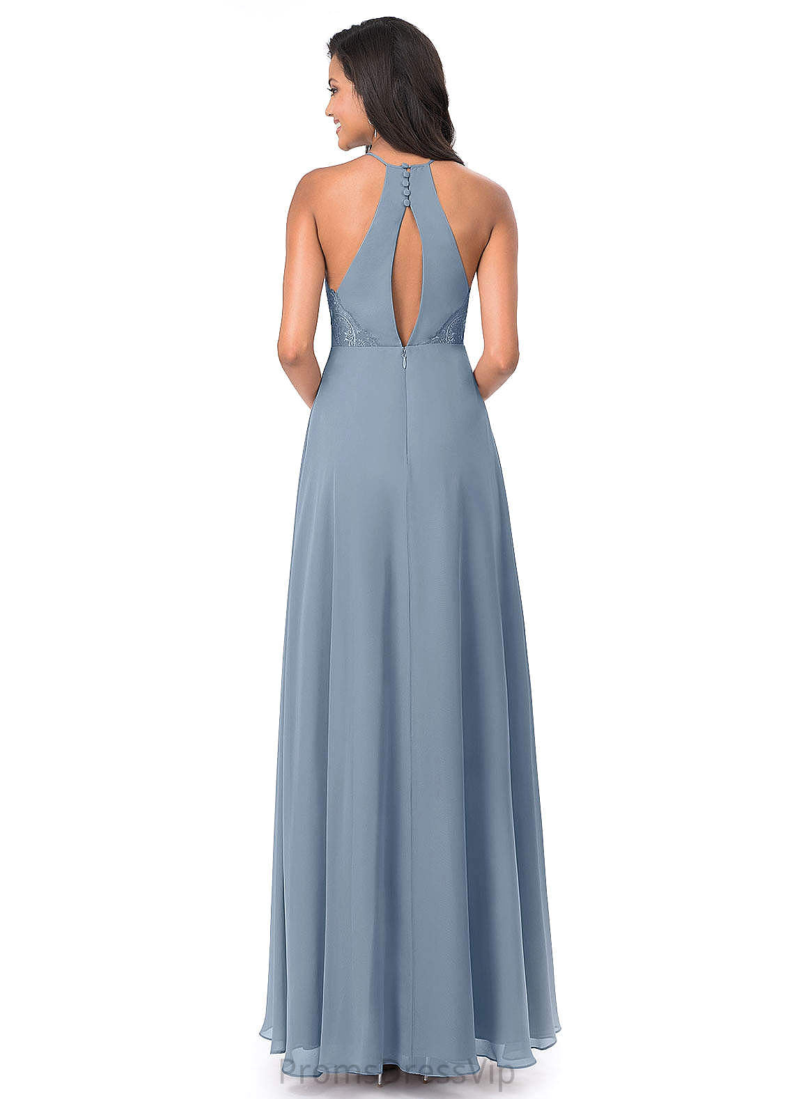 Hayden Scoop Sleeveless Floor Length Natural Waist A-Line/Princess Bridesmaid Dresses
