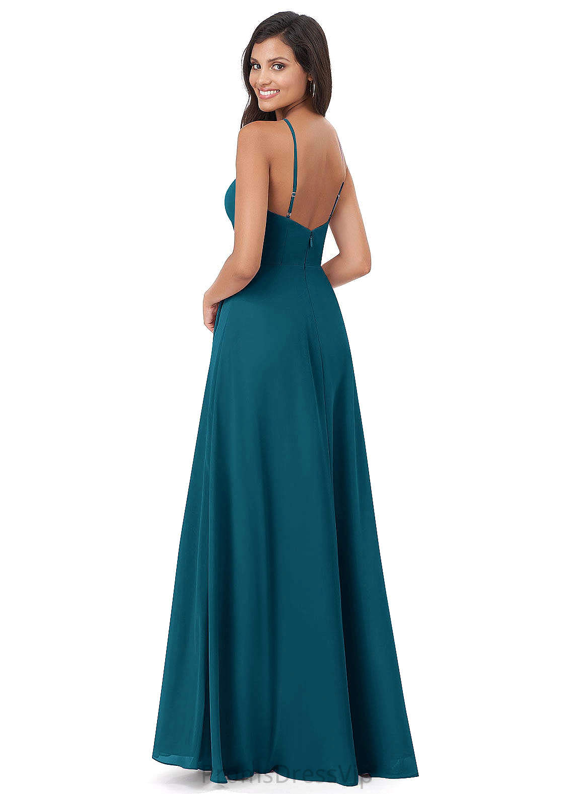 Leilani Natural Waist Sleeveless A-Line/Princess Floor Length Straps Bridesmaid Dresses