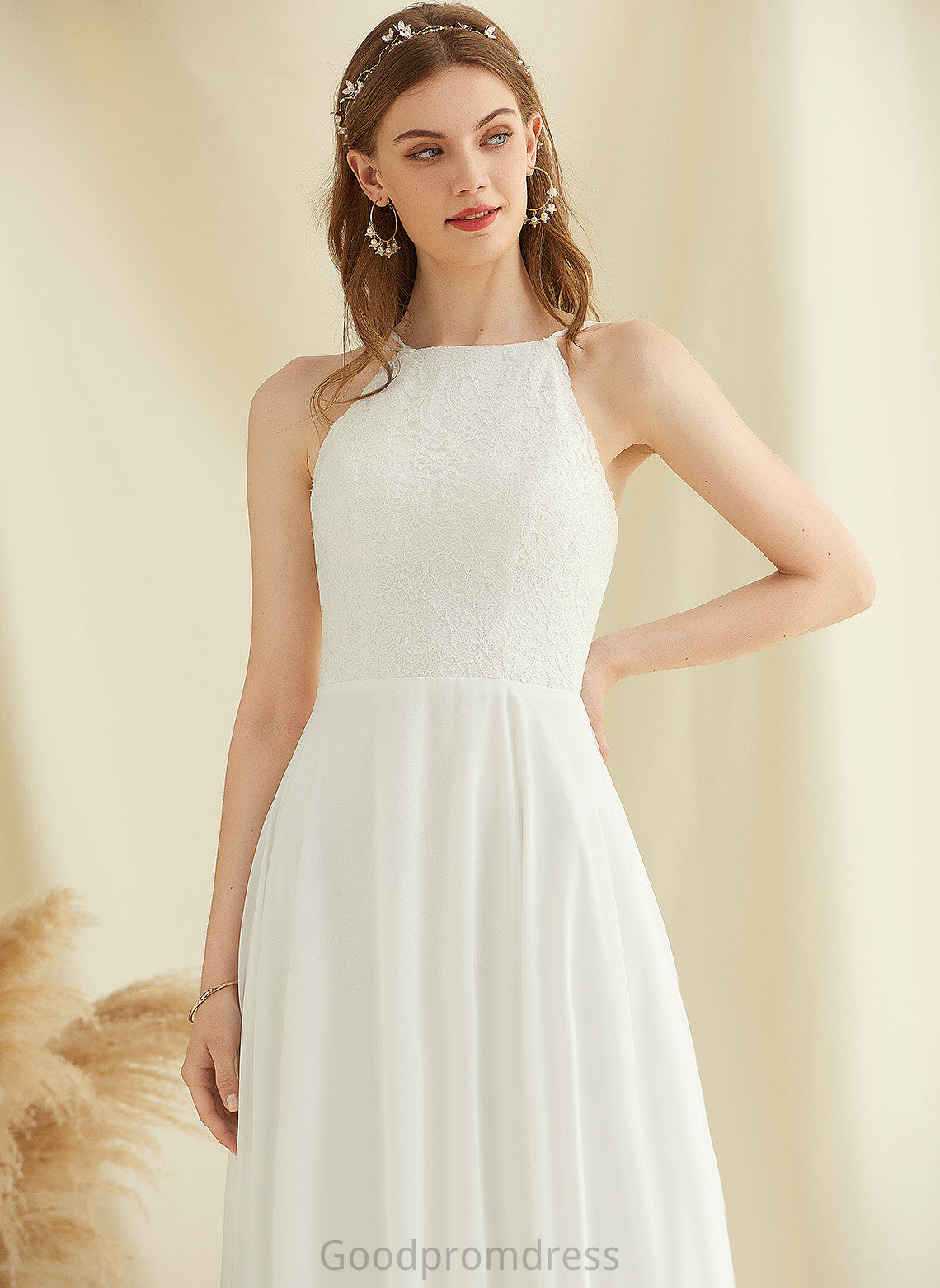 Dress Wedding Dresses Ivy Chiffon Wedding A-Line Floor-Length Lace