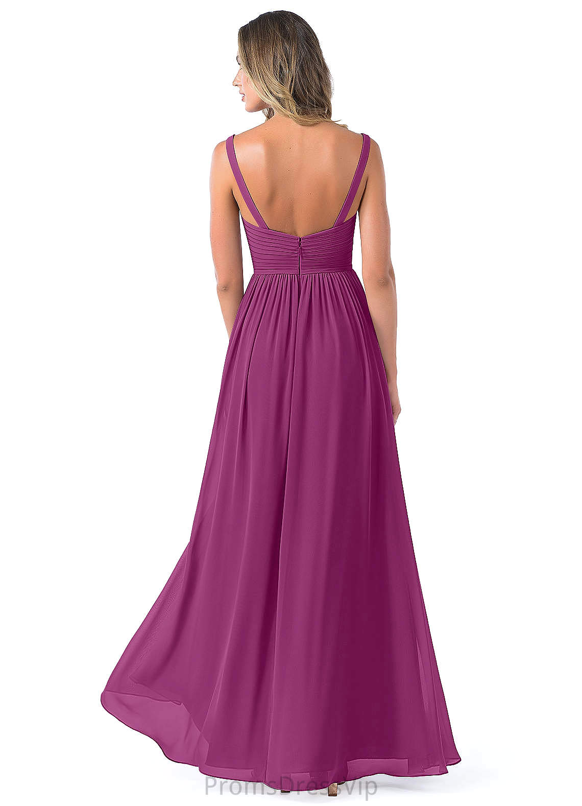 Rhoda A-Line/Princess Natural Waist Knee Length Sleeveless Spaghetti Staps Bridesmaid Dresses