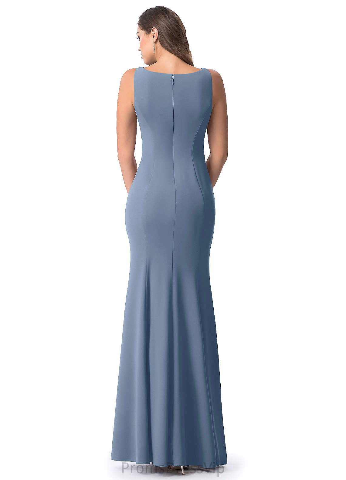 Hannah A-Line/Princess Off The Shoulder Natural Waist Sleeveless Floor Length Spaghetti Staps Bridesmaid Dresses