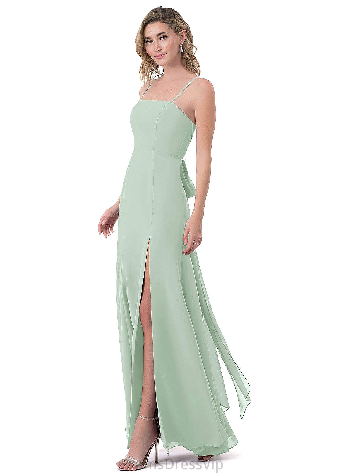 Lea A-Line/Princess Natural Waist Sweetheart Tulle Floor Length Sleeveless Bridesmaid Dresses