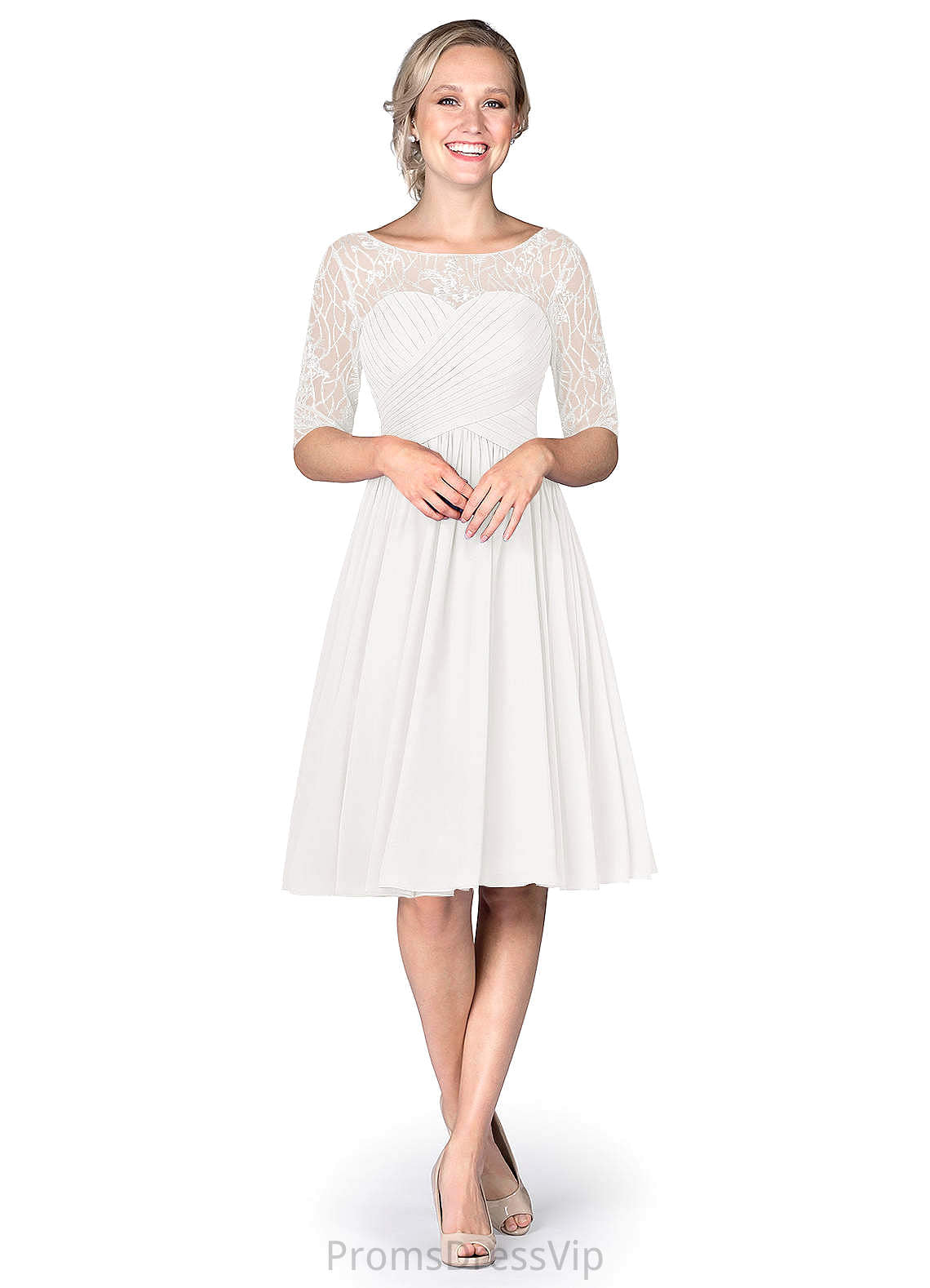Faith Sleeveless A-Line/Princess Floor Length Spaghetti Staps Natural Waist Bridesmaid Dresses