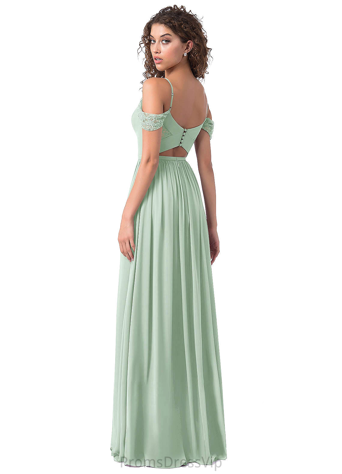 Jaelynn Natural Waist V-Neck A-Line/Princess Sleeveless Floor Length Bridesmaid Dresses