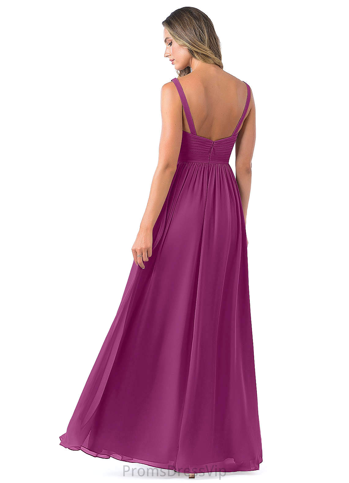 Rhoda A-Line/Princess Natural Waist Knee Length Sleeveless Spaghetti Staps Bridesmaid Dresses