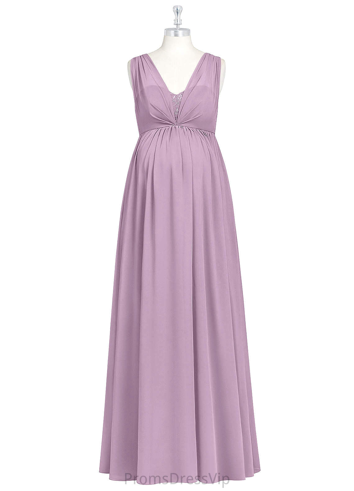 Julissa V-Neck Floor Length Sleeveless Natural Waist A-Line/Princess Bridesmaid Dresses