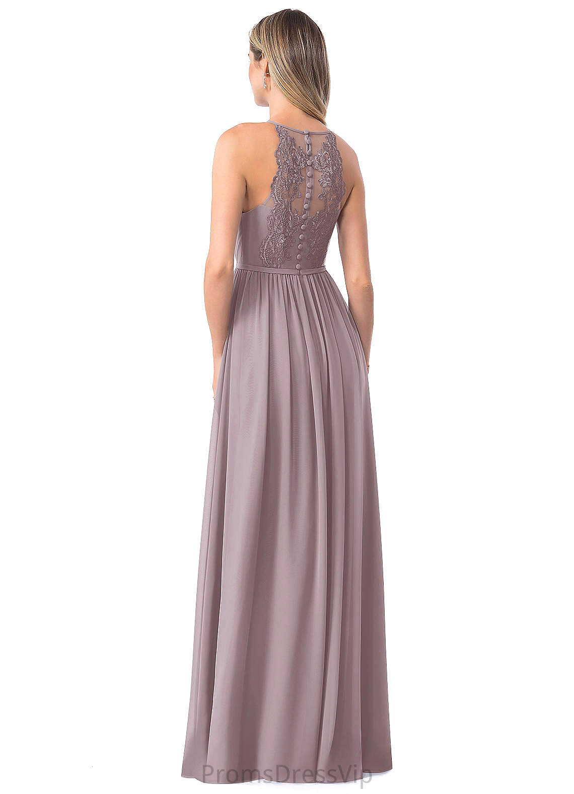 Rosie Natural Waist Floor Length Sleeveless V-Neck A-Line/Princess Bridesmaid Dresses
