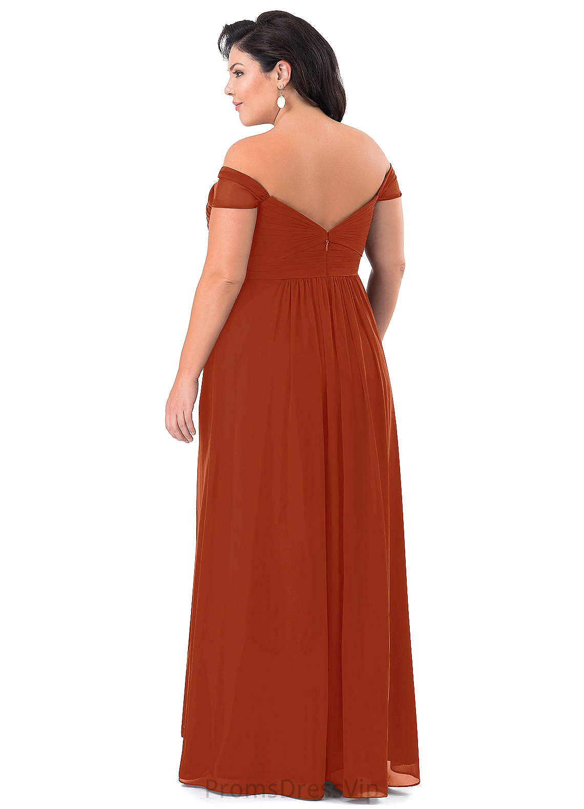 Xiomara Sleeveless Natural Waist V-Neck A-Line/Princess Floor Length Bridesmaid Dresses