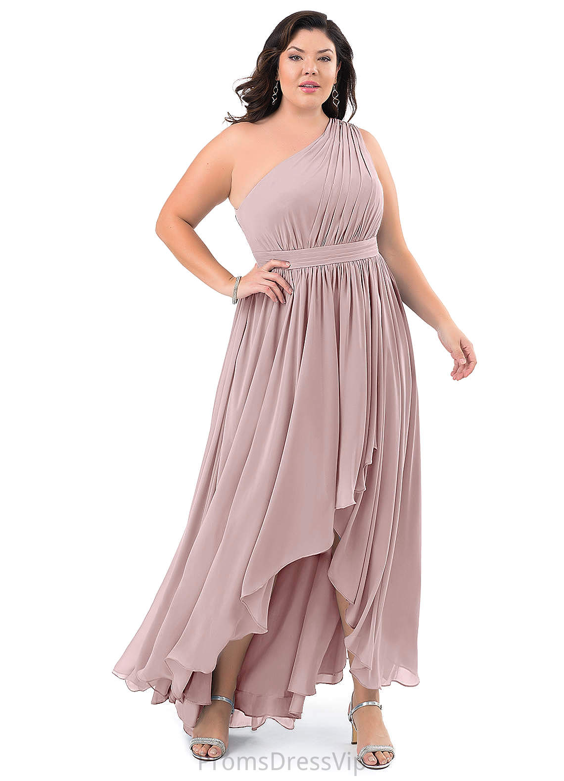 Lyric Natural Waist Floor Length Scoop Sleeveless A-Line/Princess Bridesmaid Dresses