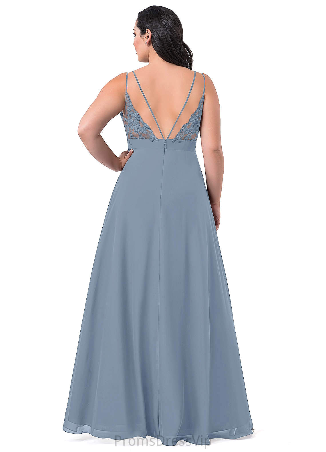 Jaelynn Sleeveless Floor Length A-Line/Princess Spaghetti Staps Natural Waist Bridesmaid Dresses