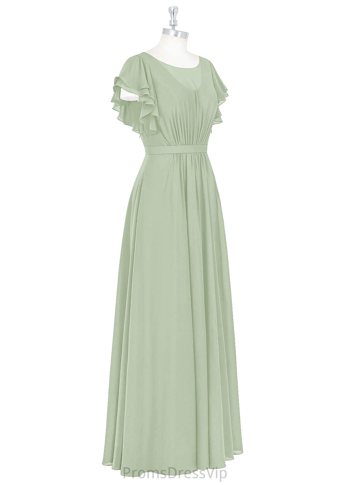 Thirza V-Neck Natural Waist Floor Length A-Line/Princess Sleeveless Bridesmaid Dresses